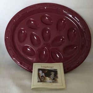 Longaberger Woven Traditions Egg Platter